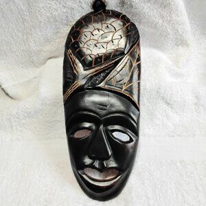 Vintage 14 3/4" Traditional African Tribal Wall Mask!!